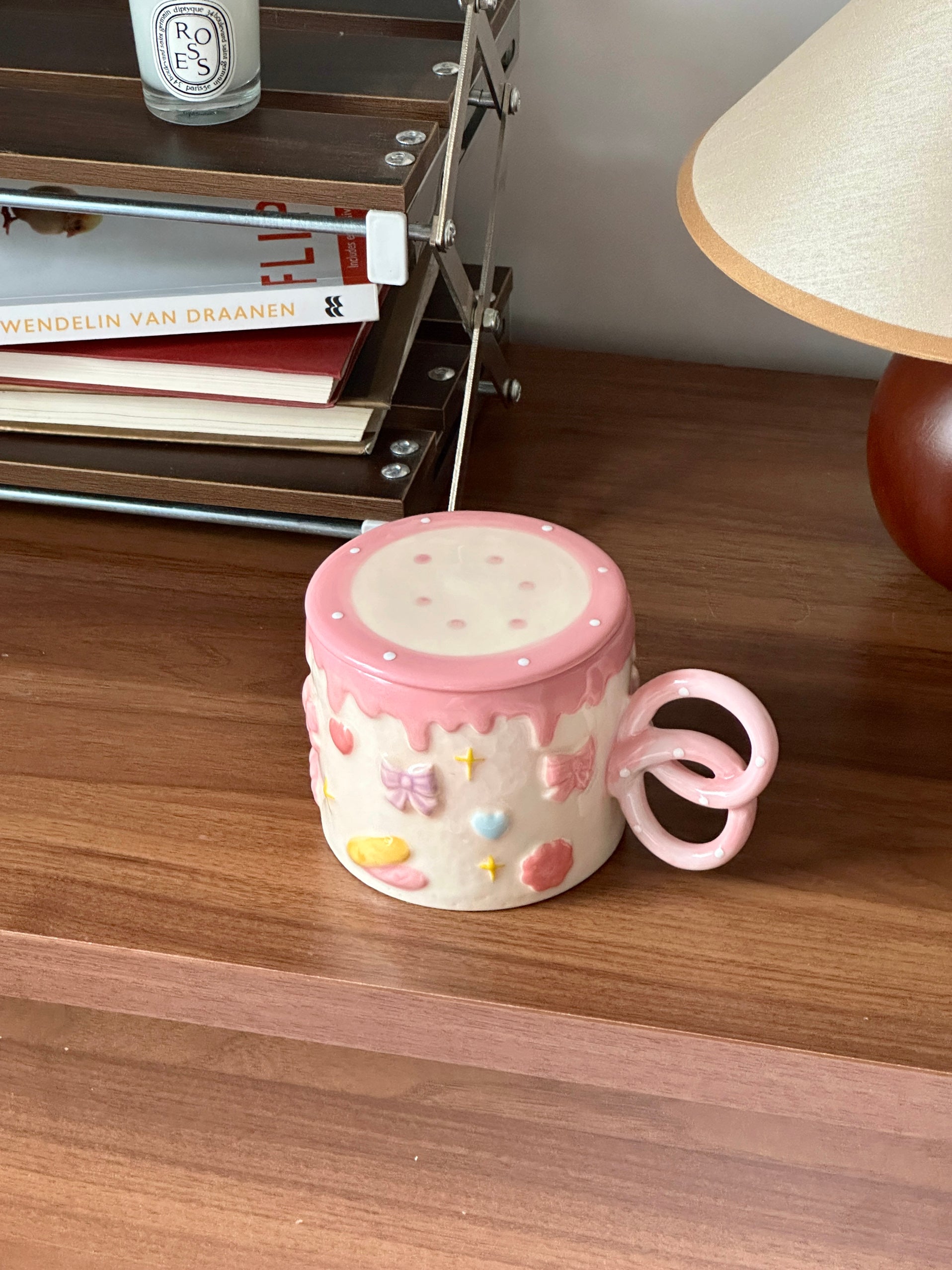 Biscuit Mug with Lid