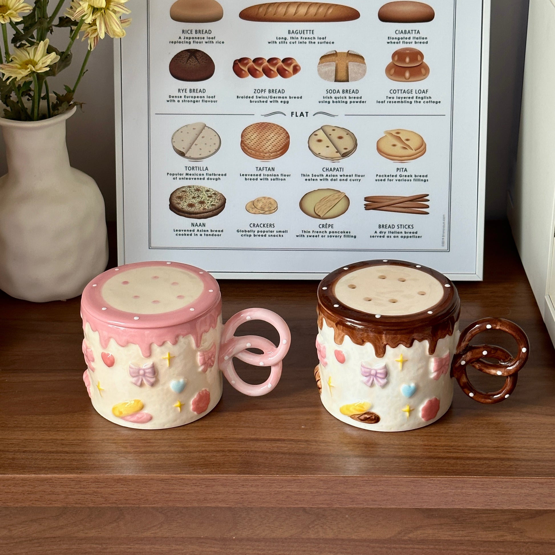 Biscuit Mug with Lid