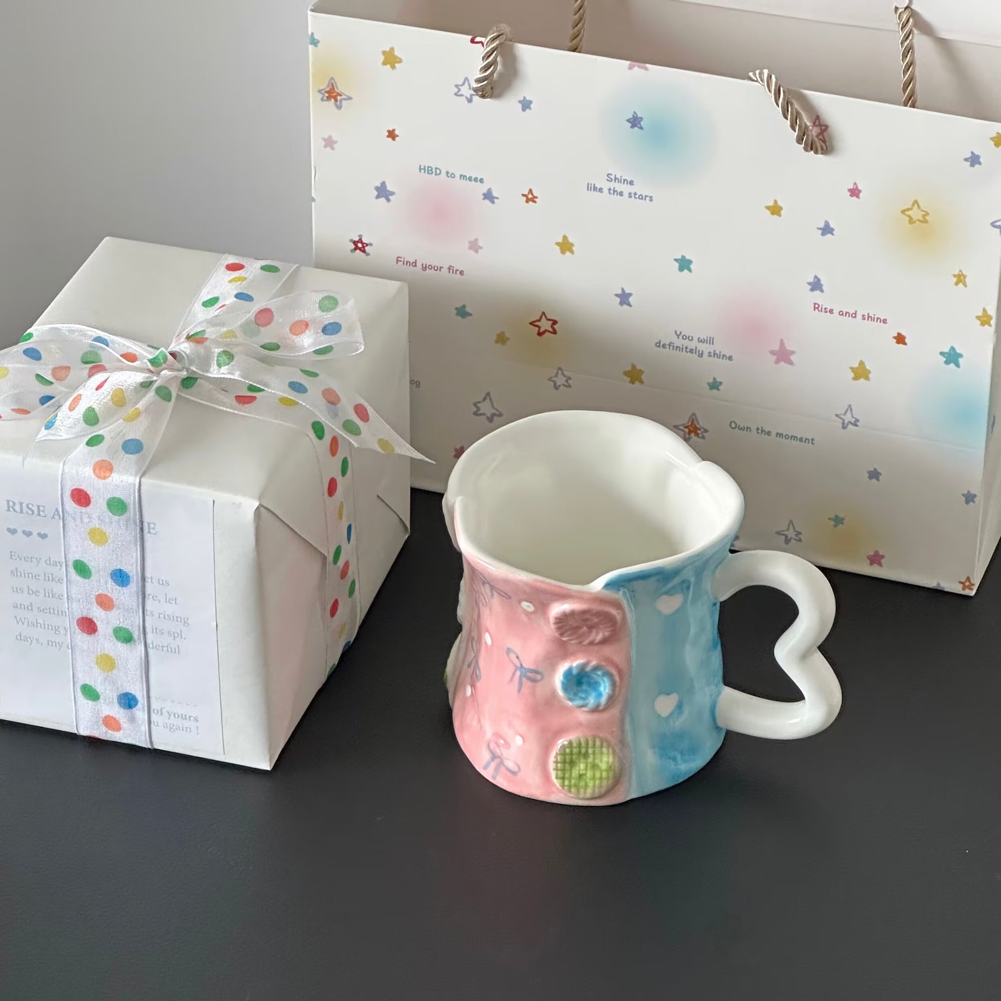 Love Handle Button Mug