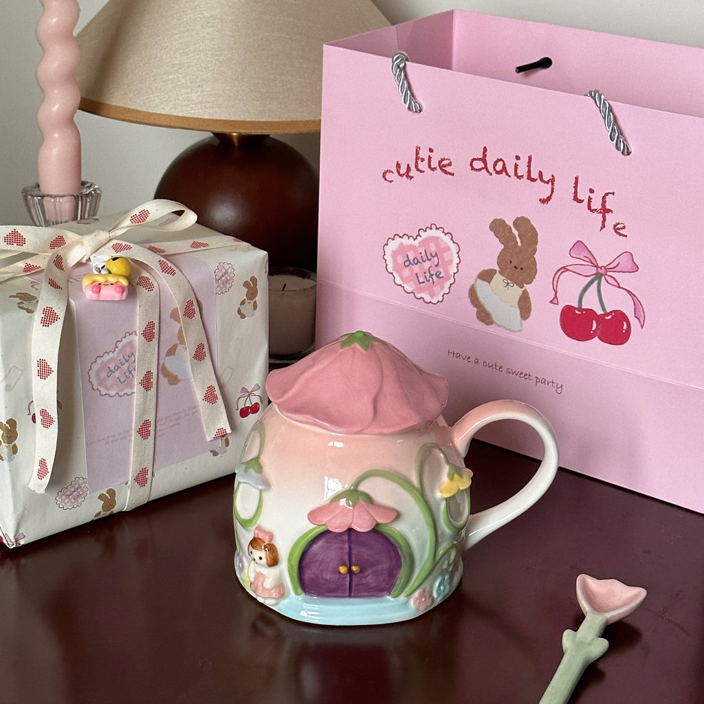 Garden Home Mug with Lid