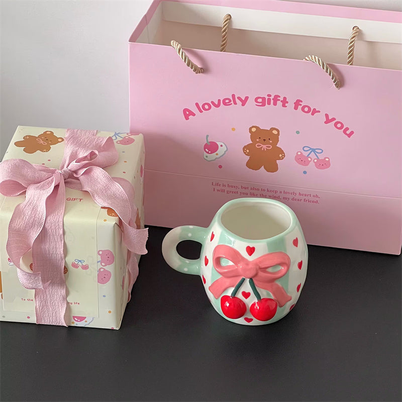Bow Knot Cherry Mug
