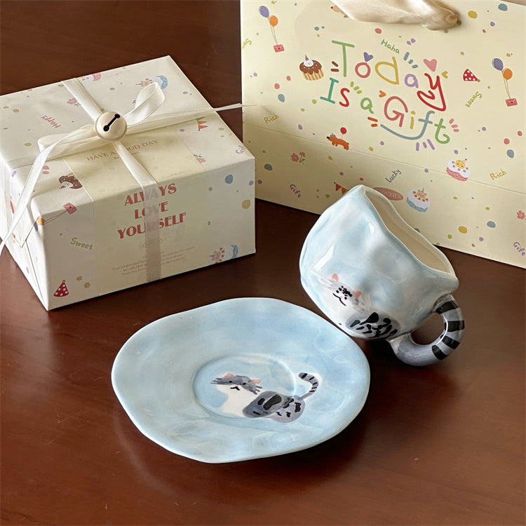 Handmade Cat Coffee Cup