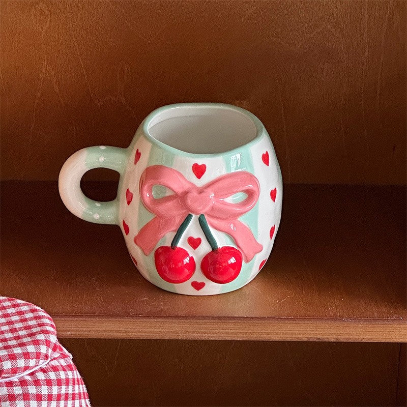 Bow Knot Cherry Mug