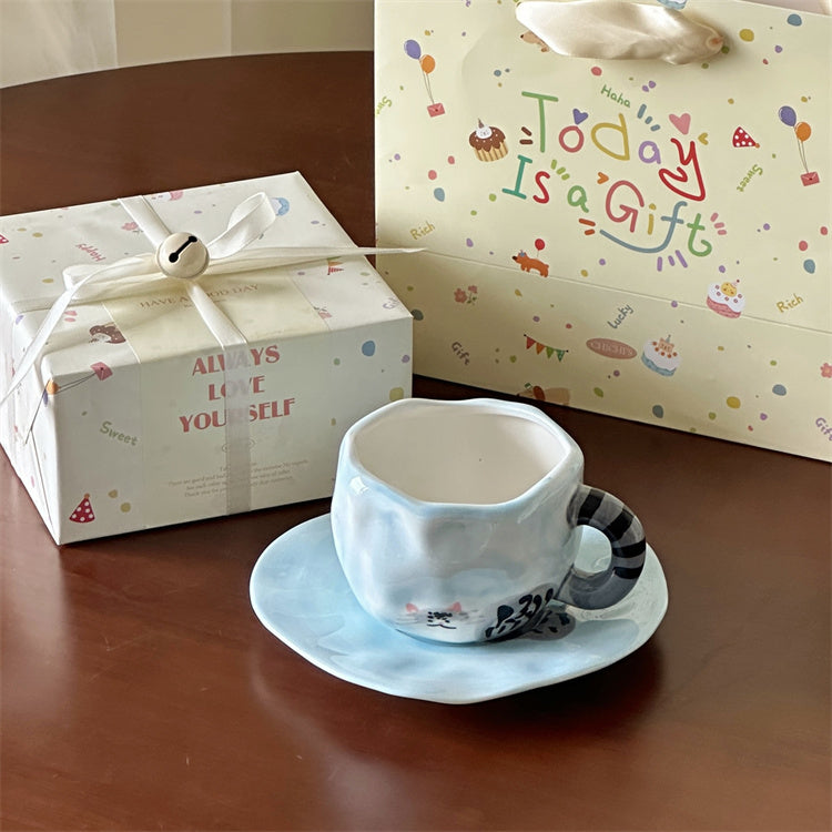 Handmade Cat Coffee Cup