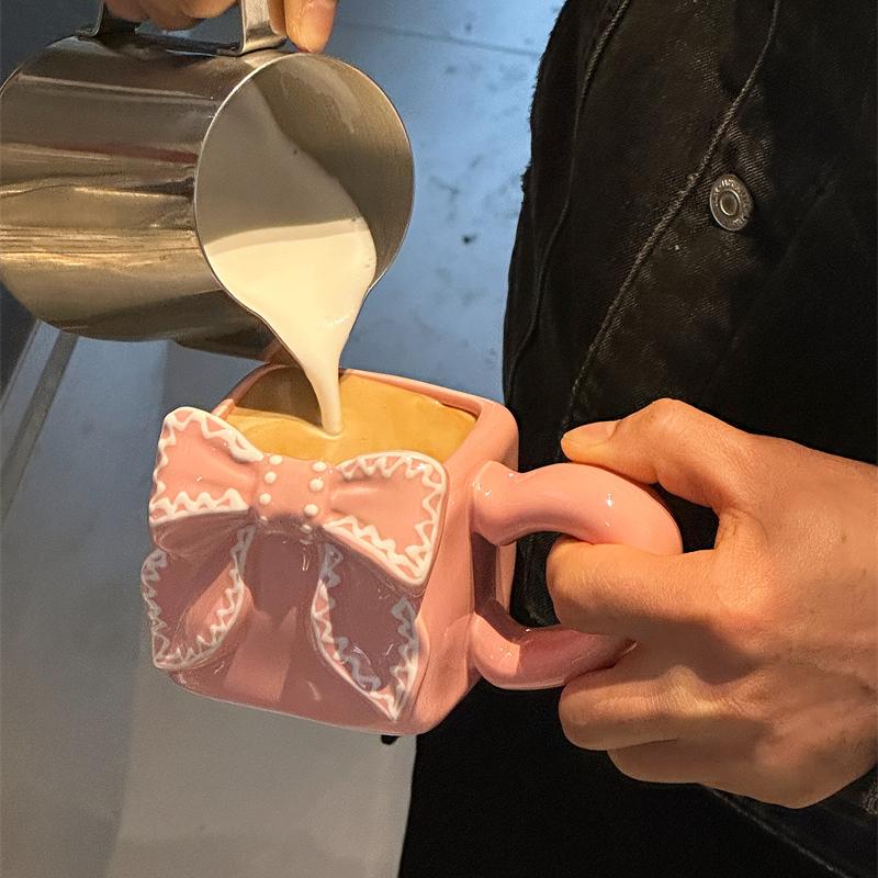 Ribbon Bow Square Mug