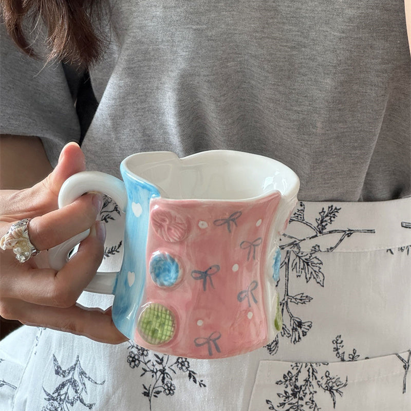 Love Handle Button Mug