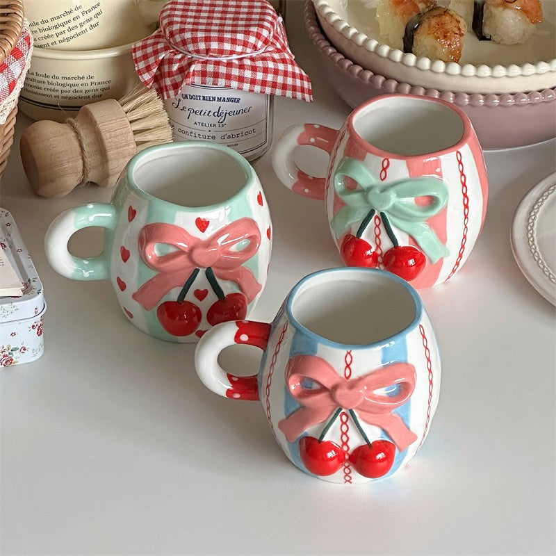 Bow Knot Cherry Mug