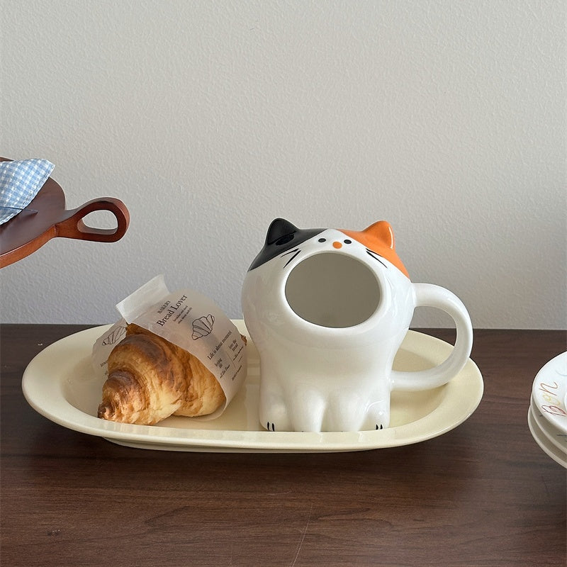 Calico Cat Yawn Mug