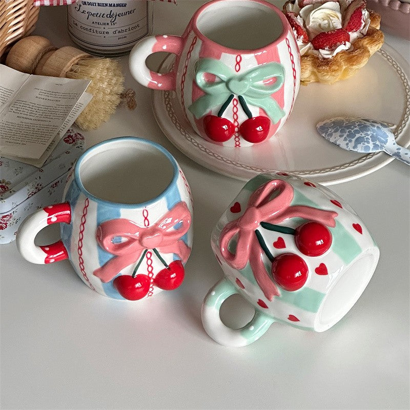 Bow Knot Cherry Mug