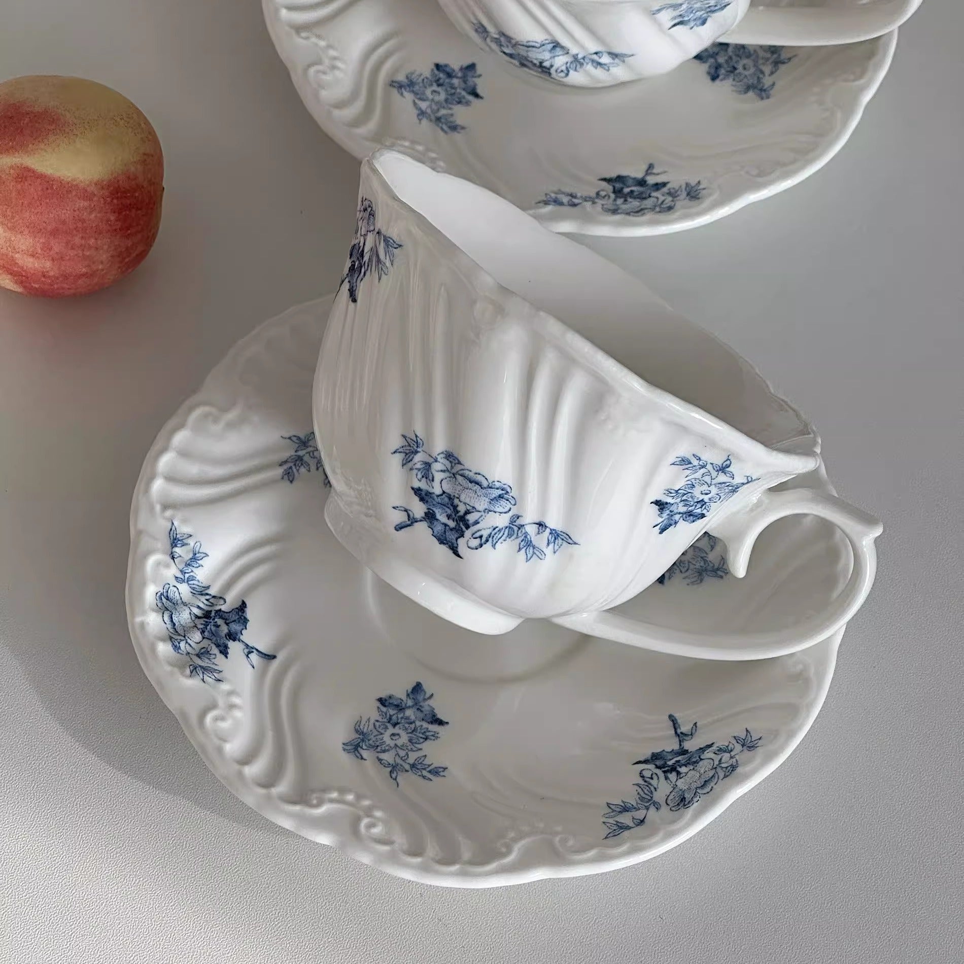 Blue Trumpet Tea Cup