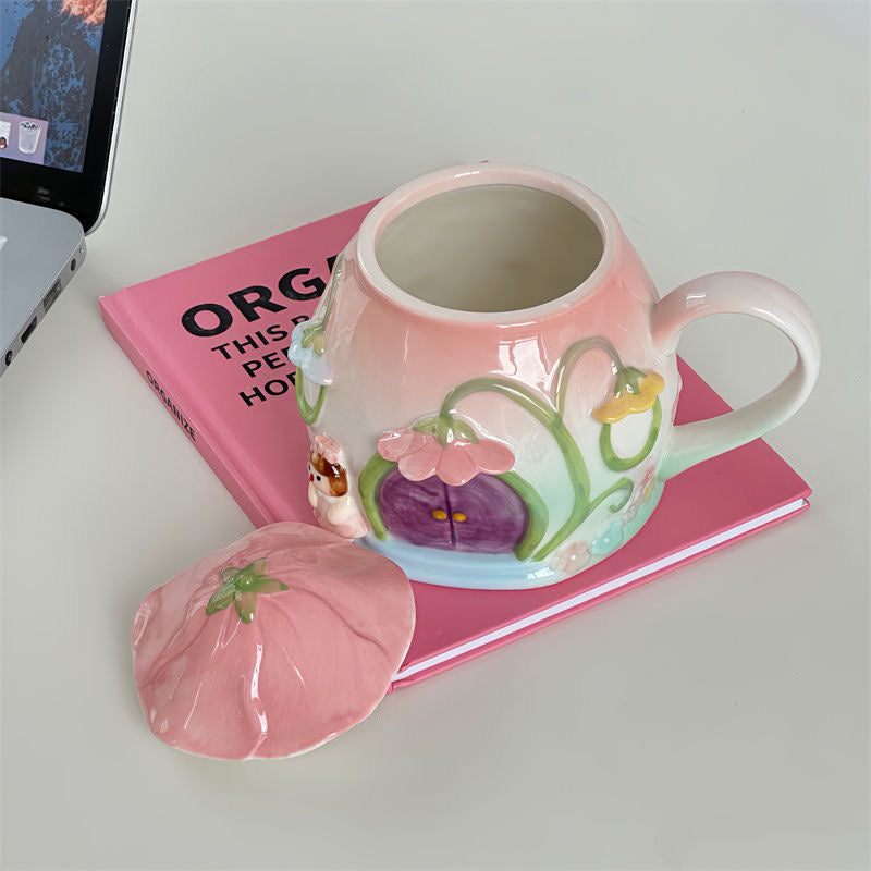 Garden Home Mug with Lid