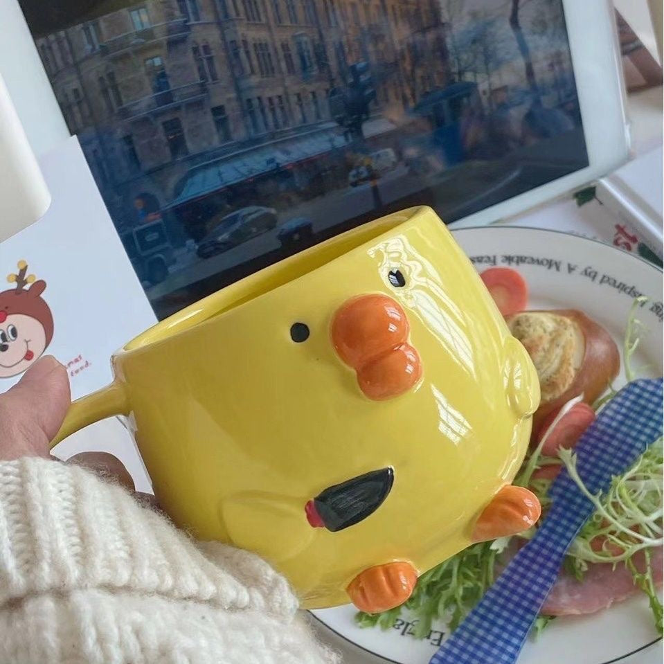 Chick with Knife Mug