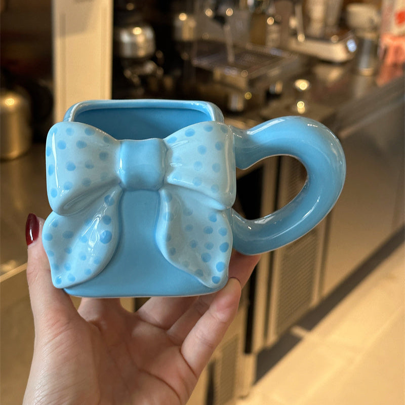 Ribbon Bow Square Mug