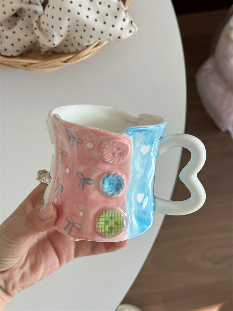 Love Handle Button Mug