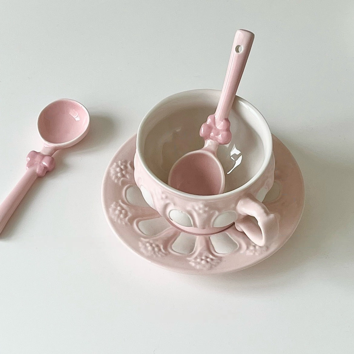Pink Bow Spoon