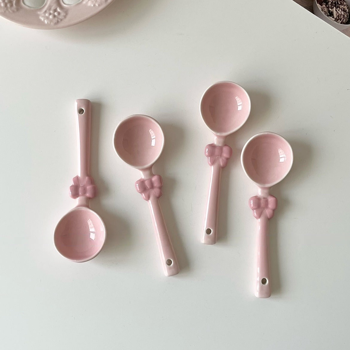 Pink Bow Spoon