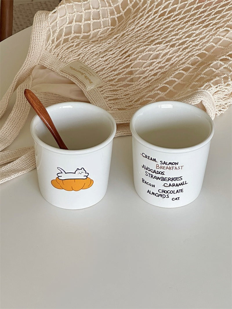 Cat Croissant Mug