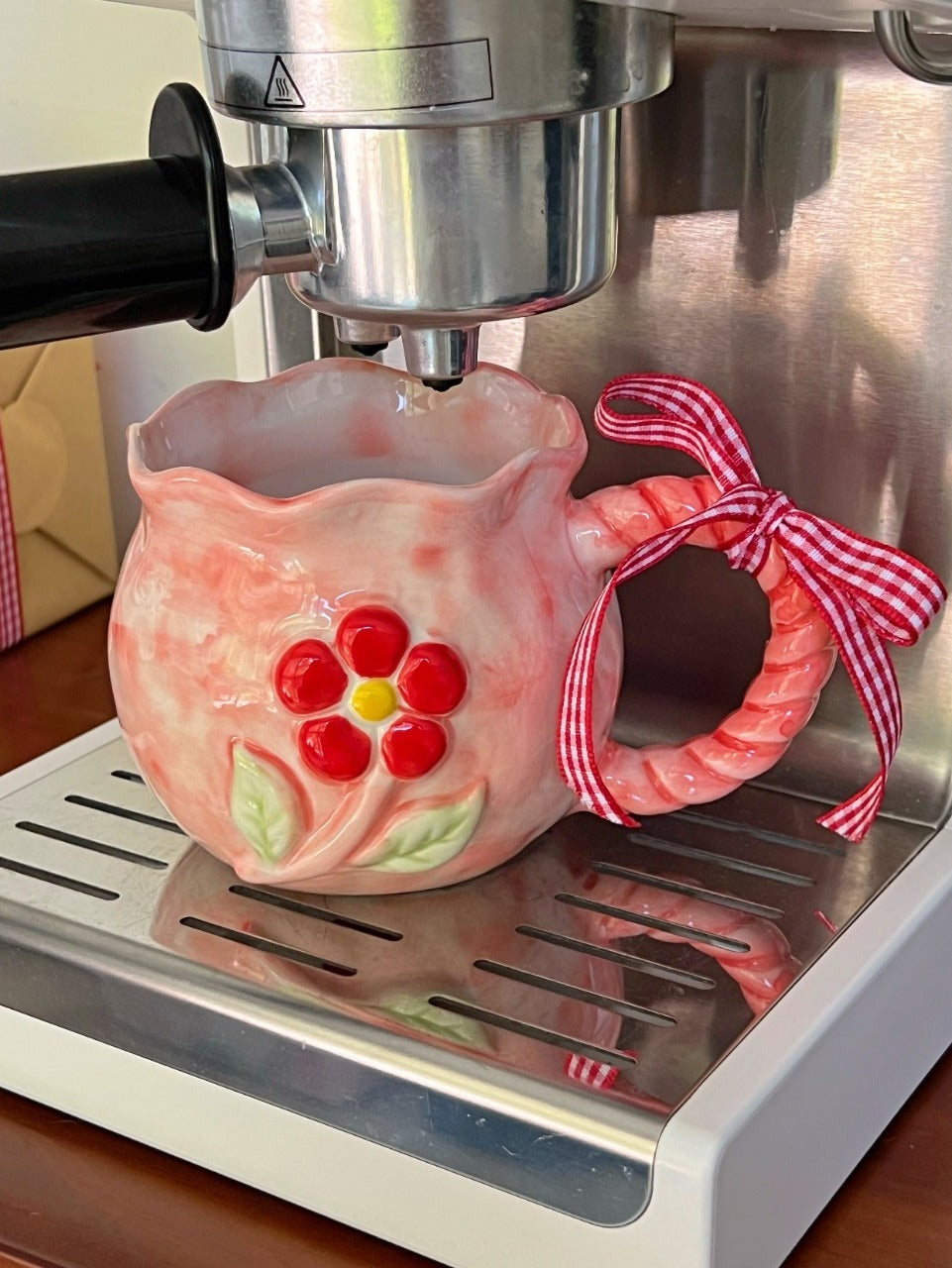 Red Flower Mug