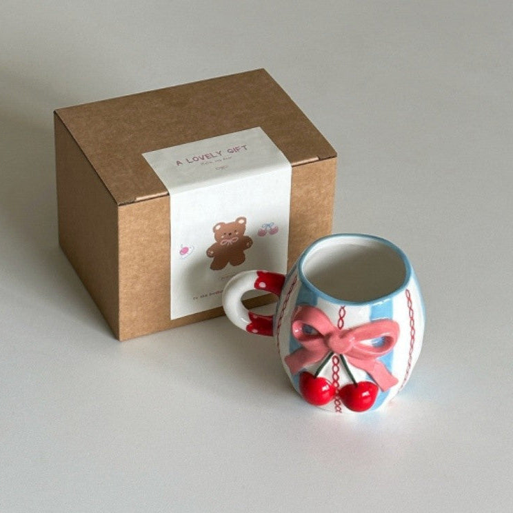Bow Knot Cherry Mug