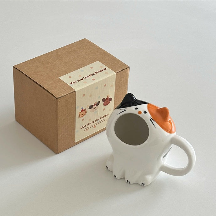 Calico Cat Yawn Mug