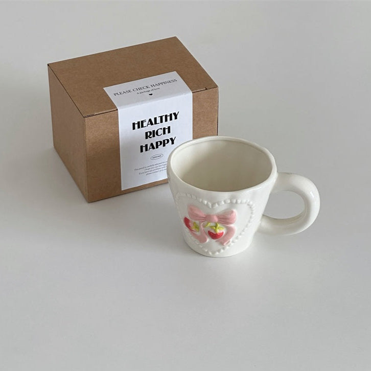 Bow Strawberry Mug