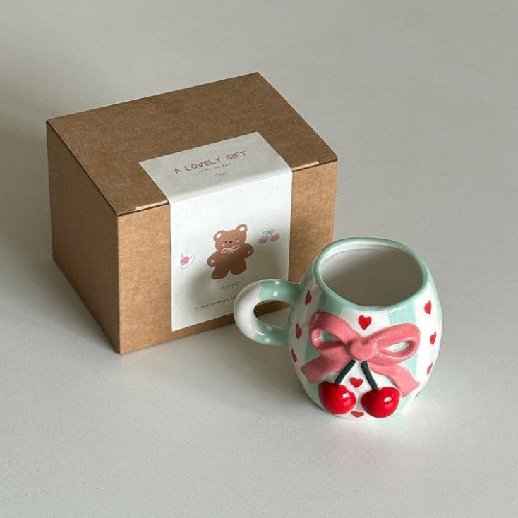 Bow Knot Cherry Mug