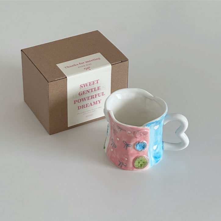 Love Handle Button Mug