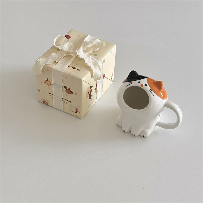 Calico Cat Yawn Mug