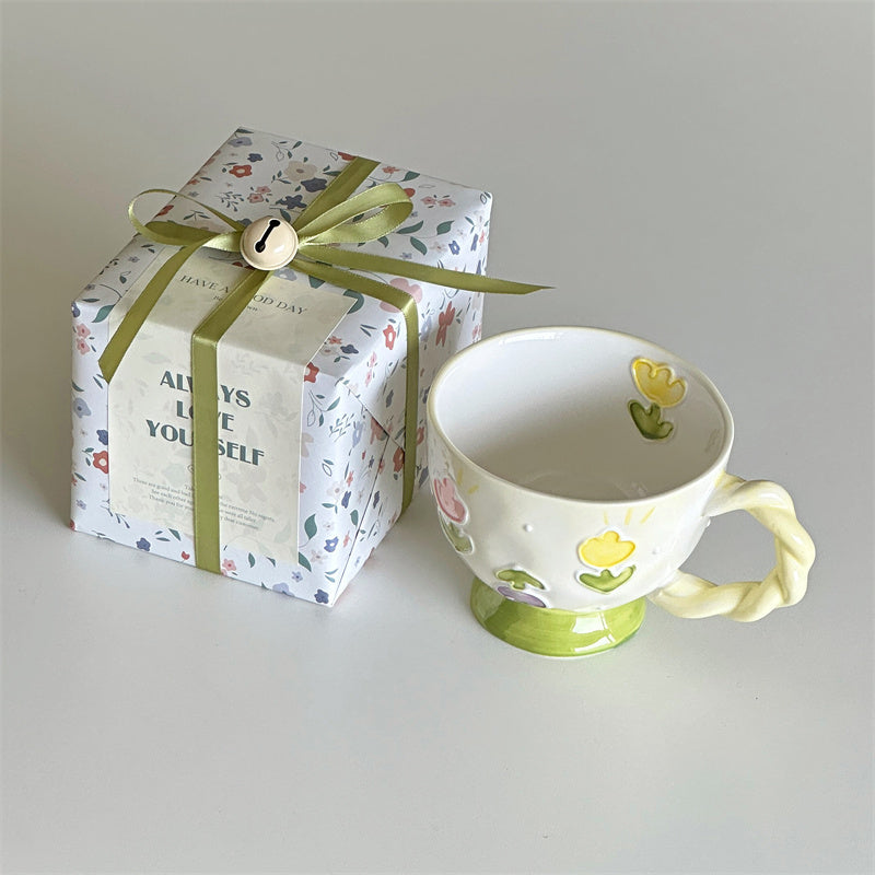 Flowers Tulips Ceramic Mug