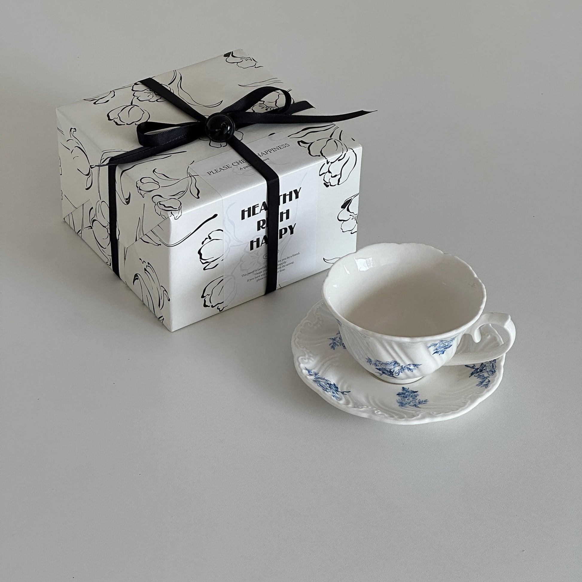 Blue Trumpet Tea Cup