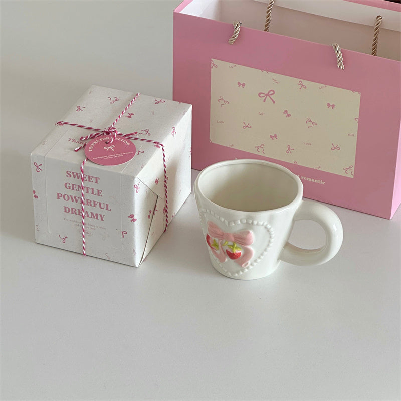 Bow Strawberry Mug