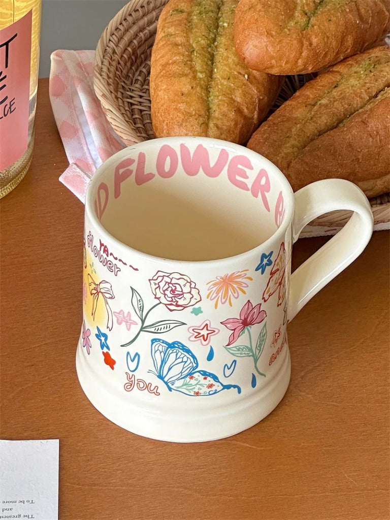 Colourful Flower Mug