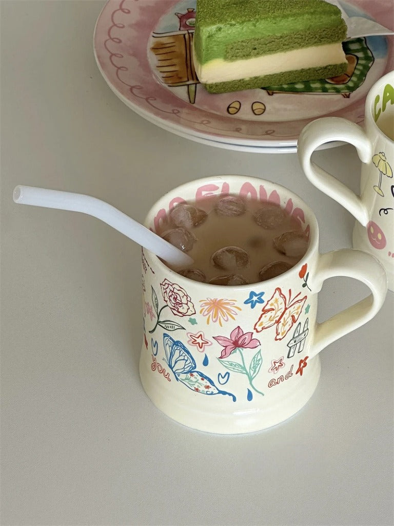 Colourful Flower Mug