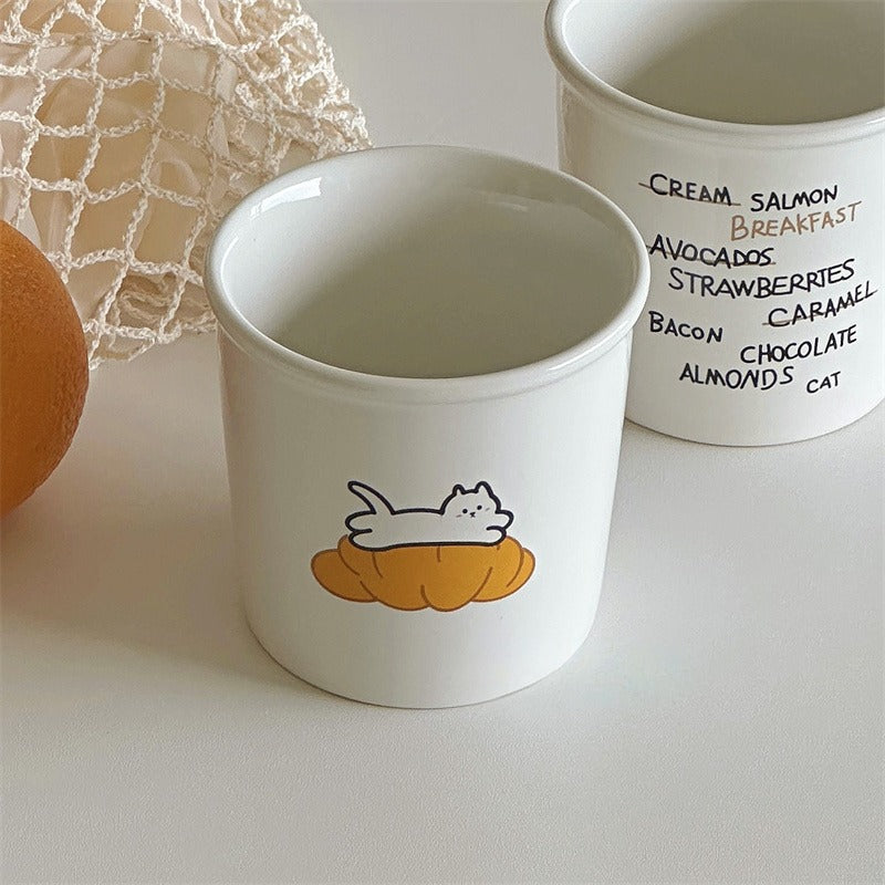 Cat Croissant Mug