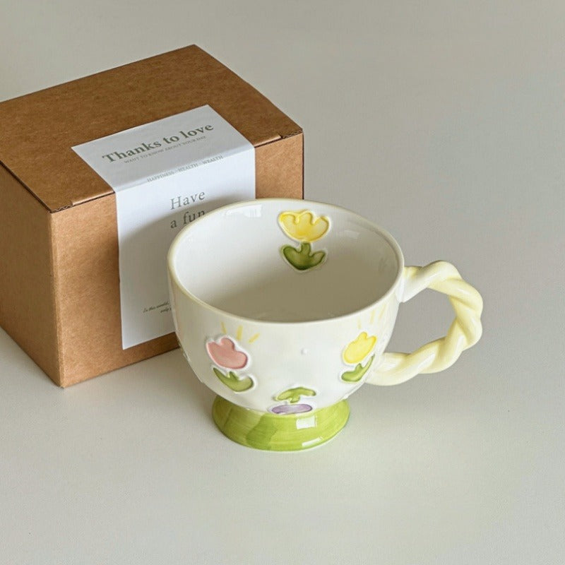 Flowers Tulips Ceramic Mug
