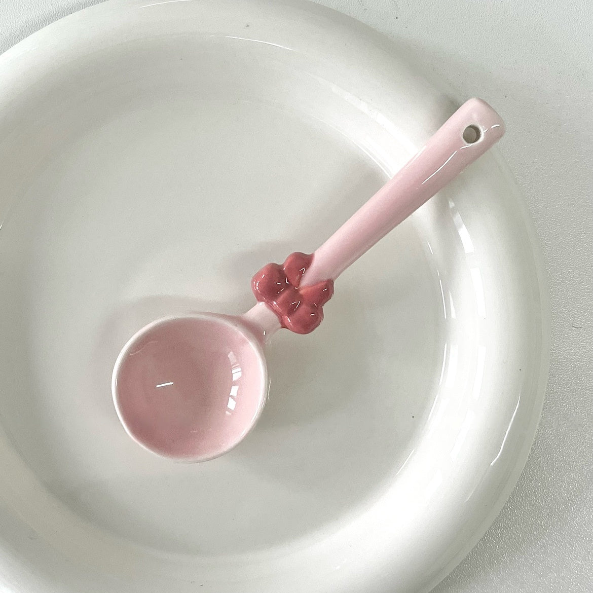Pink Bow Spoon
